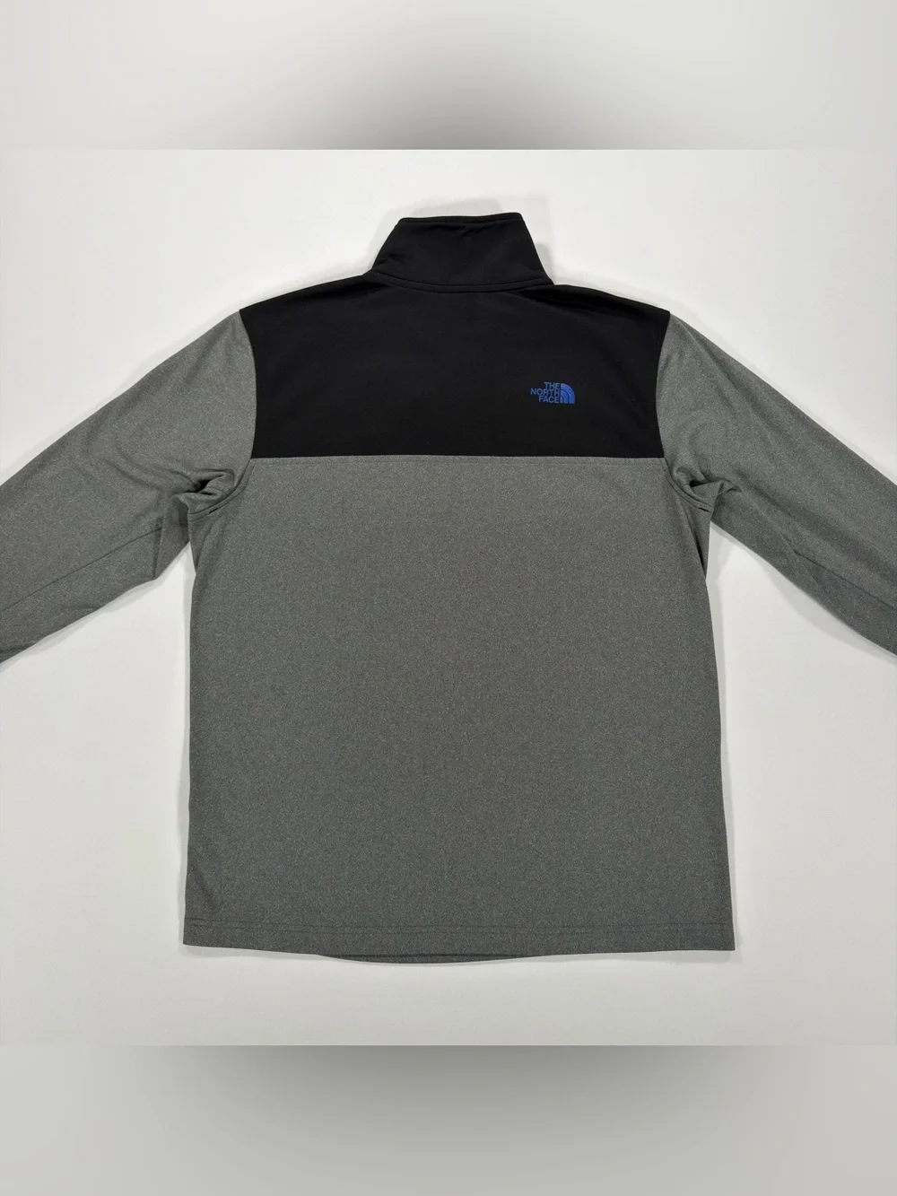 The North Face Gordon Lyons 1/4 Zip Fleece Pullover Sweater Gray Mens Medium M
